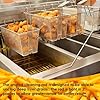 3Pcs Deep Fryer Cleaning Tools, Include L-Shaped Fryer Cleaning Brush Stainless Steel Bristle Fryer Cleanout Rod, Deep Fryer Basket Cleaning Brush Kit for Kitchen Restaurant Bakery