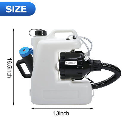 12L Electric ULV Fogger Machine Portable Backpack Atomizer Sprayer for Indoor and Outdoor Use