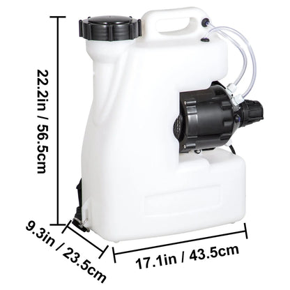 16L Electric ULV Fogger Machine 1400w Portable Backpack Atomizer Sprayer for Indoor and Outdoor Use