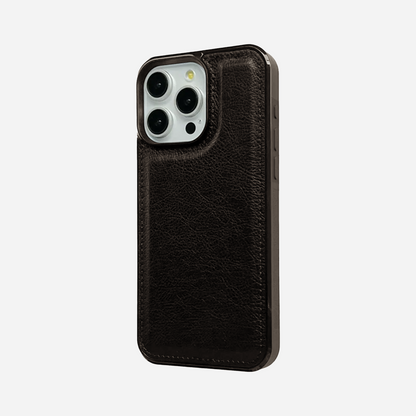 Handcrafted Genuine Leather Slim Protective Cover for iPhone 16 Series