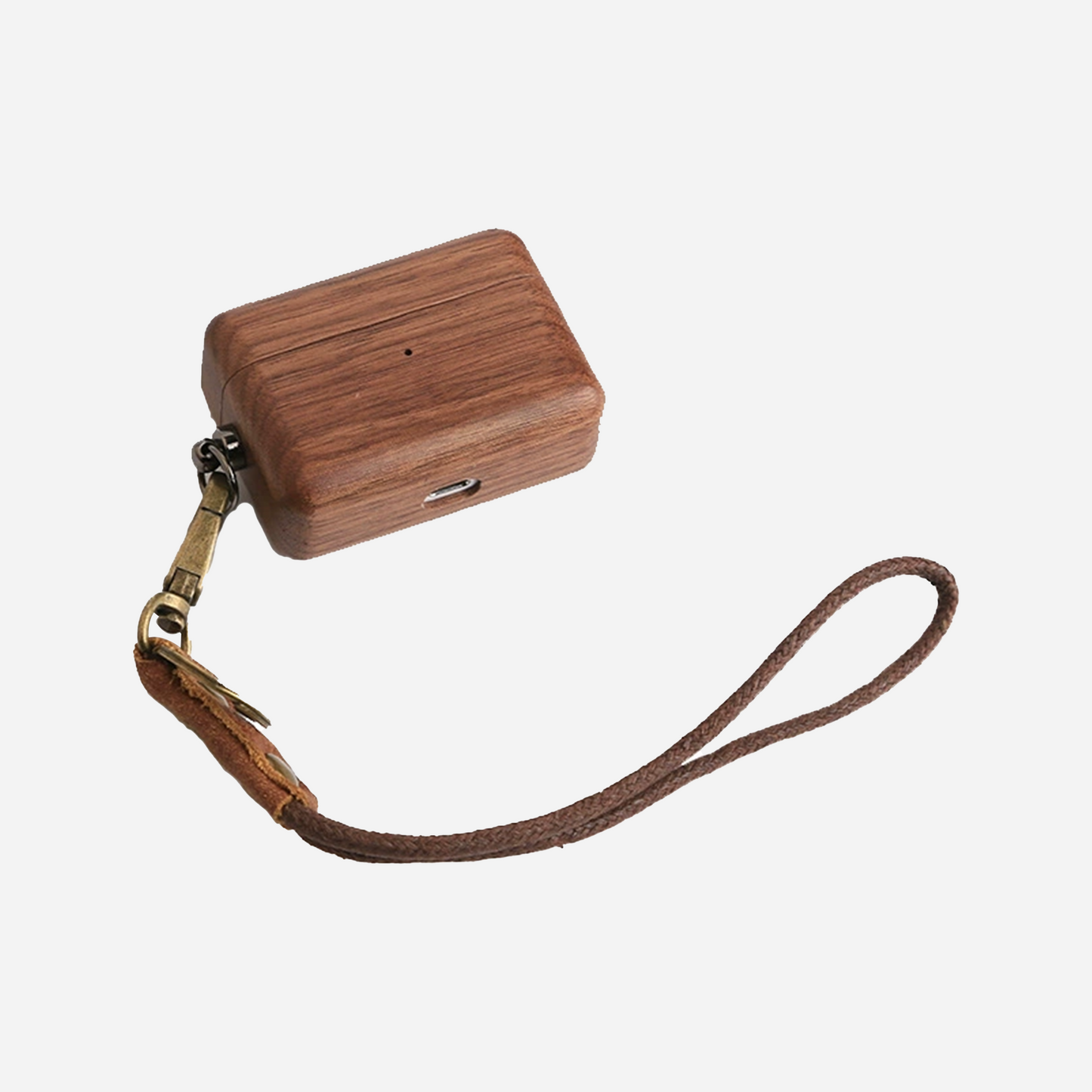 Sustainable Wooden Protective Storage Case for Wireless Earphones