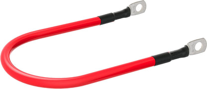 6 AWG Battery Cables 6 Gauge Battery Power Inverter Cable with 5/16 Inch Tinned Copper Lugs Both Ends for Solar Marine Boat RV Car Motorcycle 2 pcs (9 in)