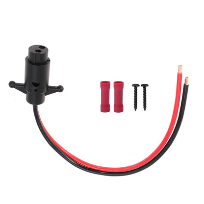 Trolling Motor Plug 8 Gauge 2 Wire 12V-24V Compatible with Minn Kota Marine Boat Waterproof Trolling Motor Connector (Plug-FE08)