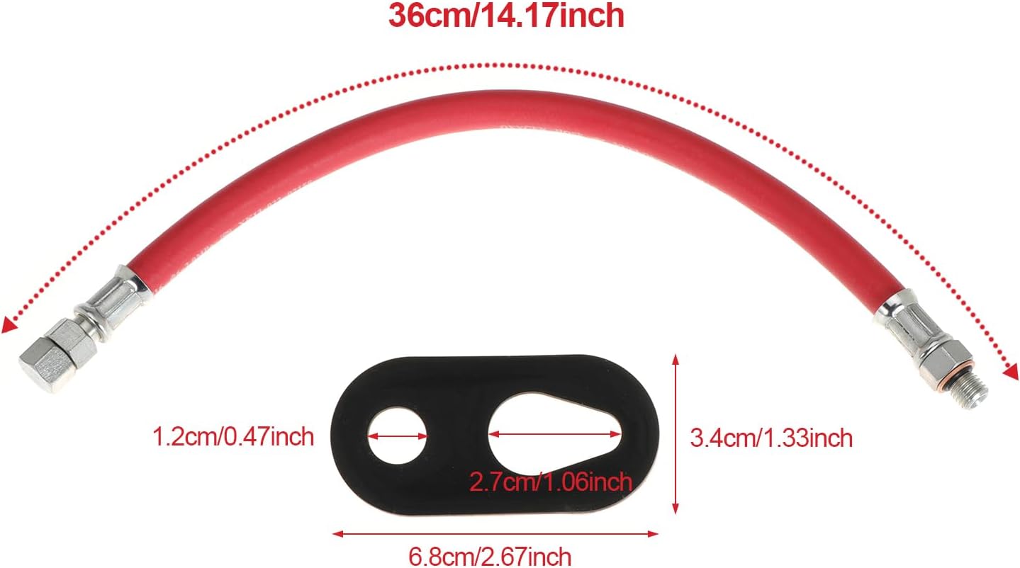 10mm Oil Changing Drain Hose Replace HON1010 for GX110 GX120 GX160 GX200 for Kohler CS4 CS6 for Westinghouse P4500 4500DF for Cub Cadet SC700E (Pack of 2)