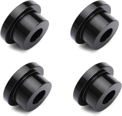 Solid Billet Handlebar Riser Bushings, Stabilizer Bar Bushing for Harley Softail Dyna FXR FX Sportster 1984-2016 (Silver)