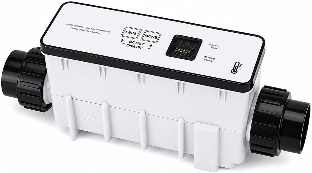 IC40 EC-520555 Salt Cell Saltwater Chlorine Generator for Pentair IntelliChlor,Up to 40000 Gallons In Ground Pools Swimming Pool