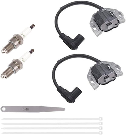 Ignition Coil and Spark Plug Replace 21171-0743 21171-0711 for John Deere for Kawasaki FR651V FR691V FX751V FX801V FX850V FR730V