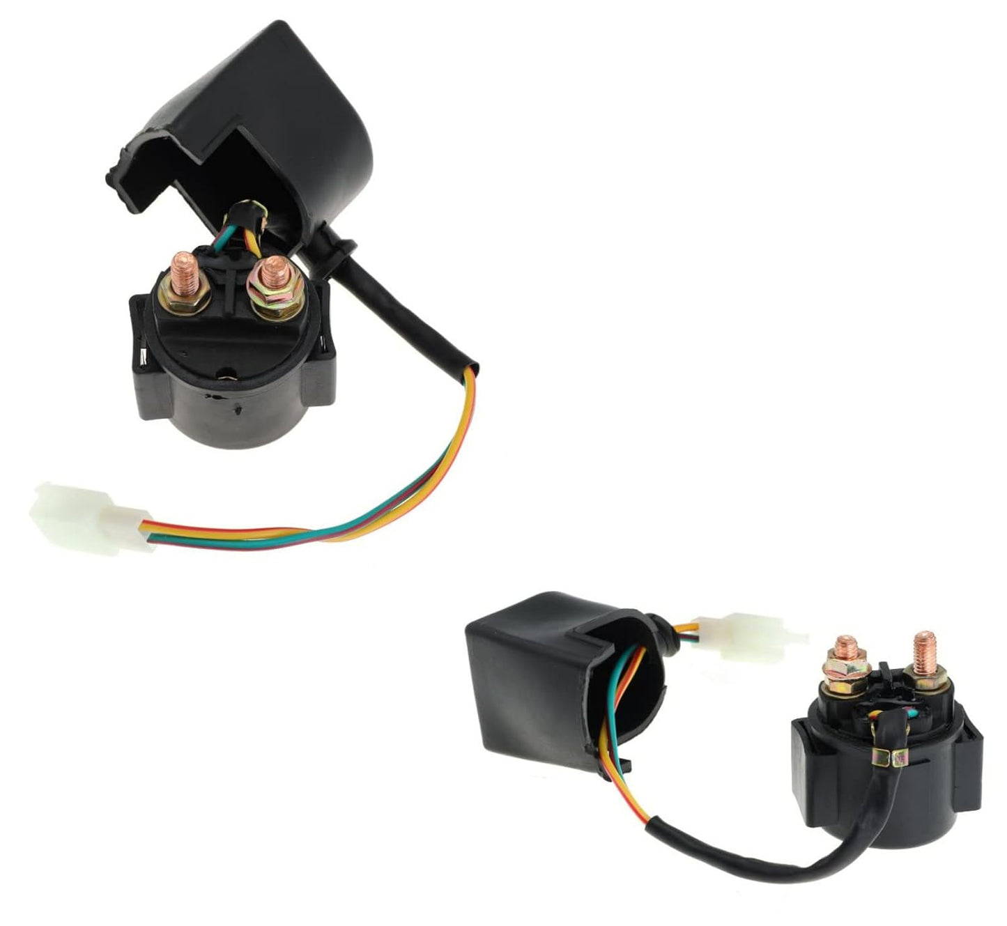 Solenoid Starter Relay for 4 Stroke GY6 Engine 50cc 70cc 90cc 100cc 110cc 125cc 150cc 200cc 250cc for Honda for Can-am for Polaris for Suzuki for Arctic ATV Quad Scooter Go Kart Chopper Dirt Bike