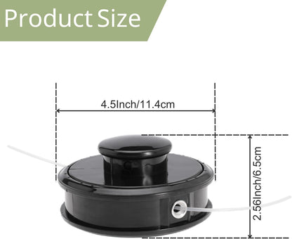21560070 Trimmer Head for Echo Echomatic SRM210 SRM225 SRM230 SRM235 SRM-266 SRM2100 Straight Shaft Trimmers Replace 21560050 200095200 101062952 9994420545 99944200470 with 0.095" Line (Trimmer-B561)