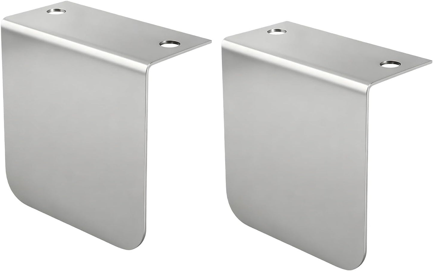 Stainless Steel Permit Sticker Holder for IFTA for DMV Class Chrome L Bracket Replace 60788 for Truck Car Parking Passes Permits Small Stickers Vehicle Emblems Mounting