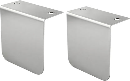 Stainless Steel Permit Sticker Holder for IFTA for DMV Class Chrome L Bracket Replace 60788 for Truck Car Parking Passes Permits Small Stickers Vehicle Emblems Mounting