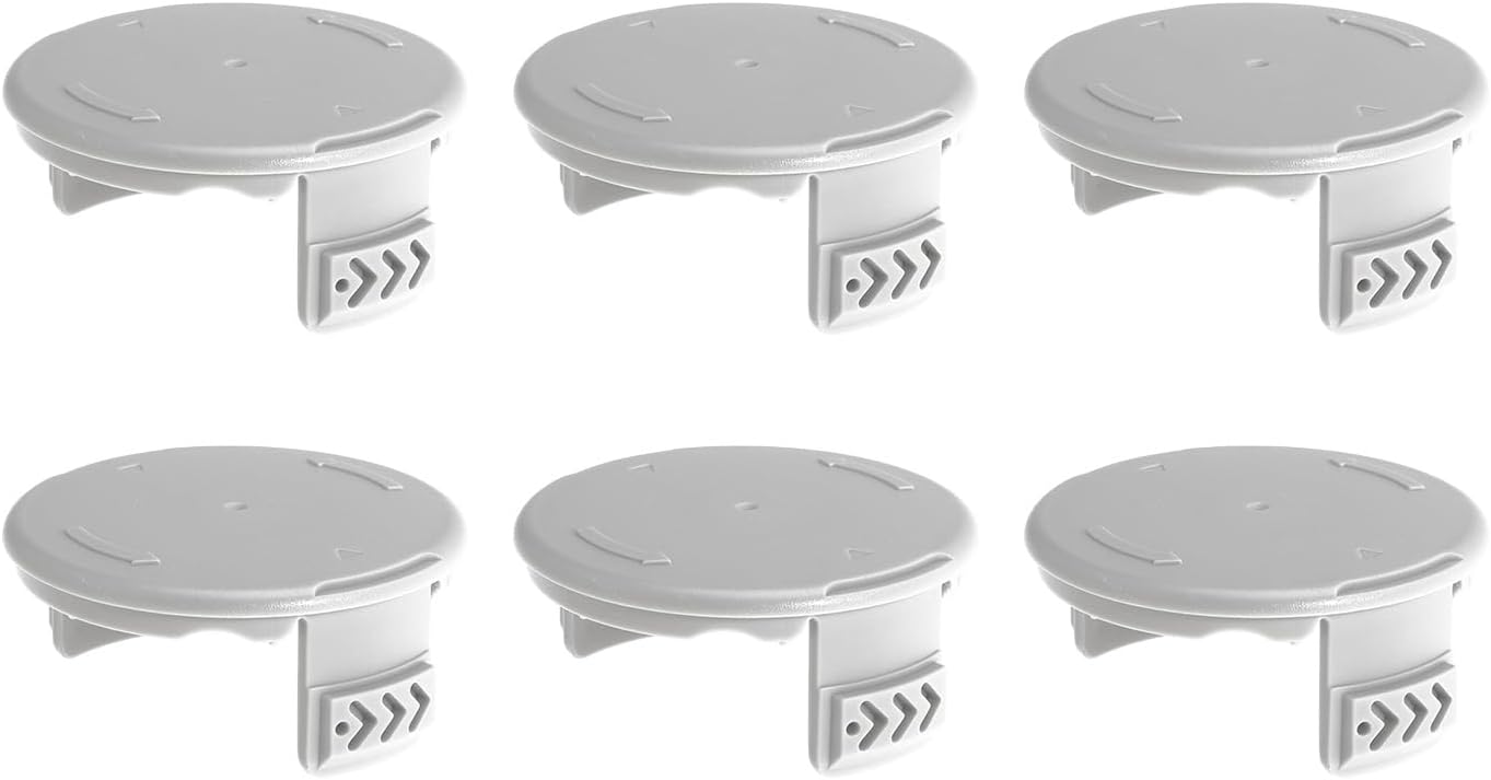 AC14HCA Trimmer Cover Cap for Ryobi One+18V 24V 40V Cordless Trimmers P2000 P2001 P2002 P2003 P2004 P2005 P2006 AC14HCA Replacement Spool Cap Replace 993373001 6PCS