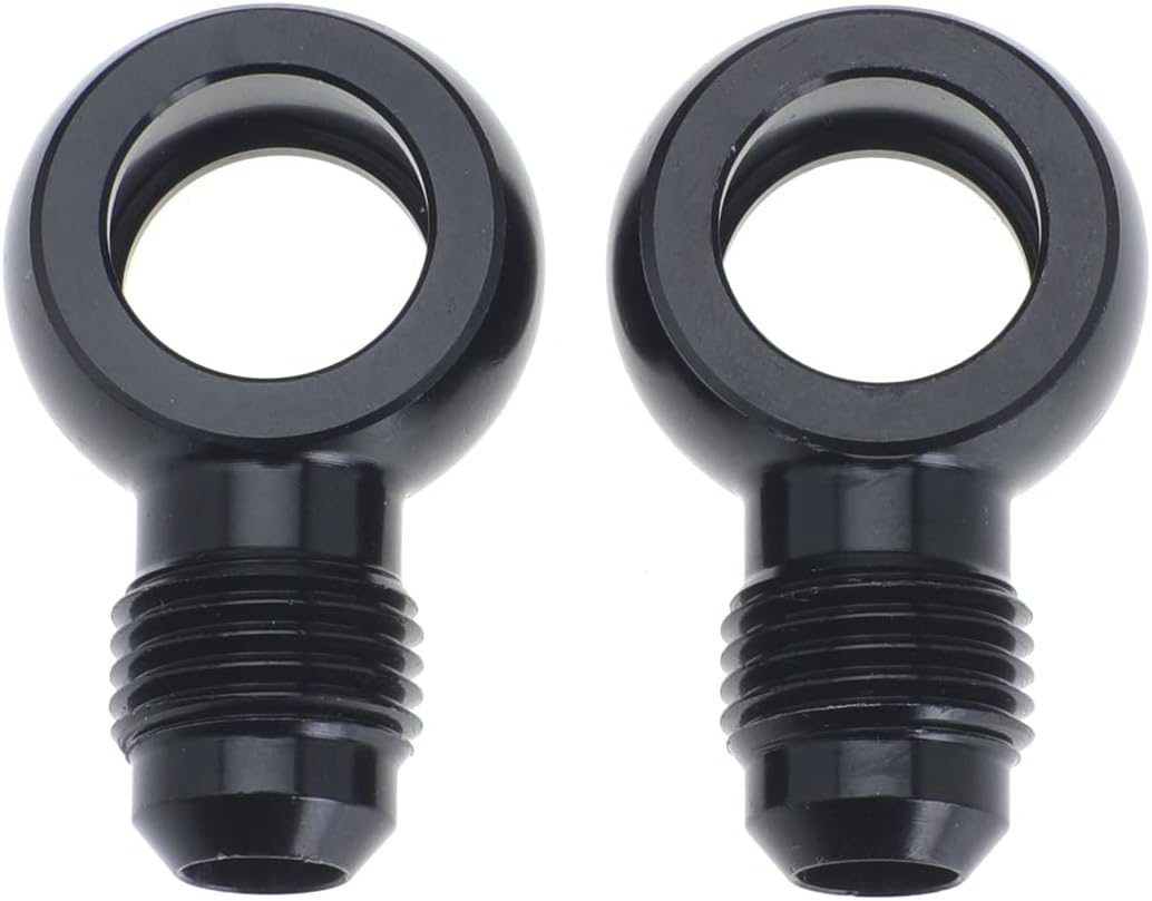 6AN x 1/4NPSM for 4L80E Transmission Oil Cooler 90 Degree Banjo Fittings