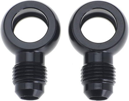6AN x 1/4NPSM for 4L80E Transmission Oil Cooler 90 Degree Banjo Fittings