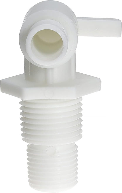 Drain Valve 3/8" and 1/2" Male NPT Dual Threaded Drain Cock Replacement for RV Camper Travel Trailer Fresh Water Tank or System
