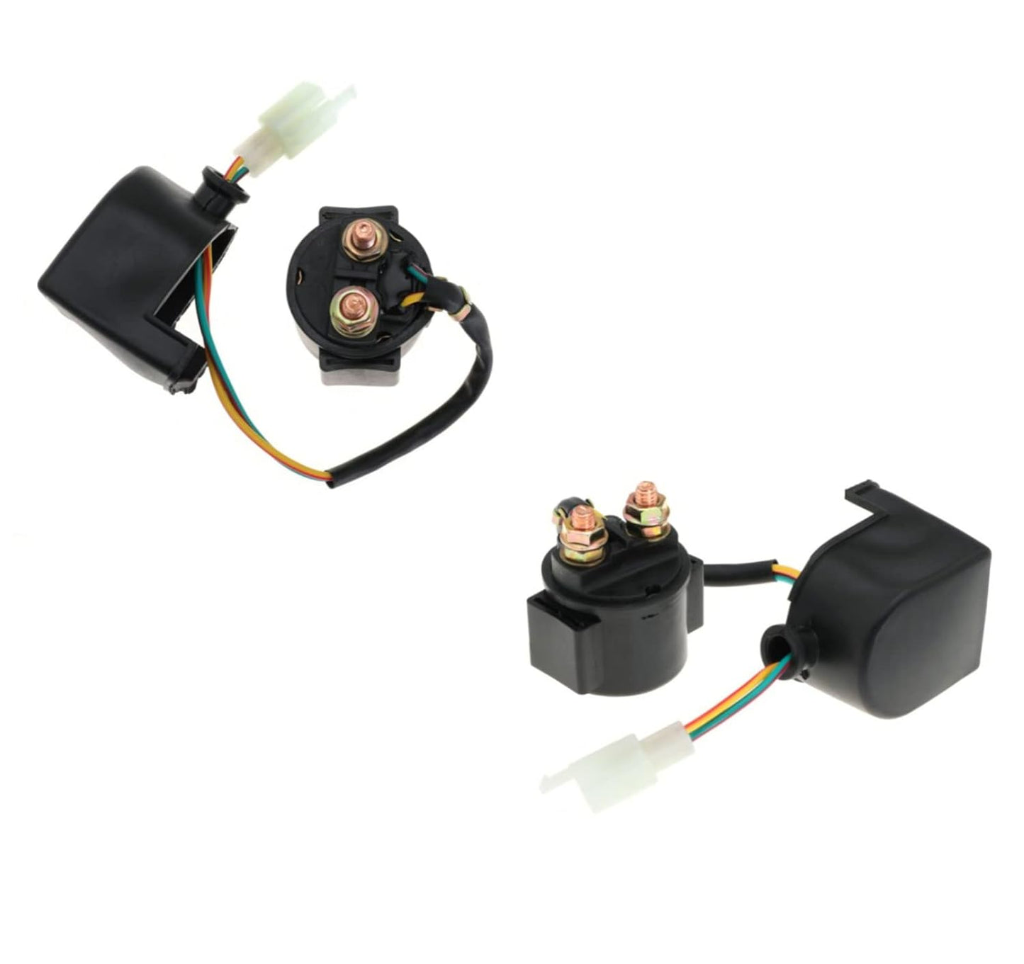 Solenoid Starter Relay for 4 Stroke GY6 Engine 50cc 70cc 90cc 100cc 110cc 125cc 150cc 200cc 250cc for Honda for Can-am for Polaris for Suzuki for Arctic ATV Quad Scooter Go Kart Chopper Dirt Bike