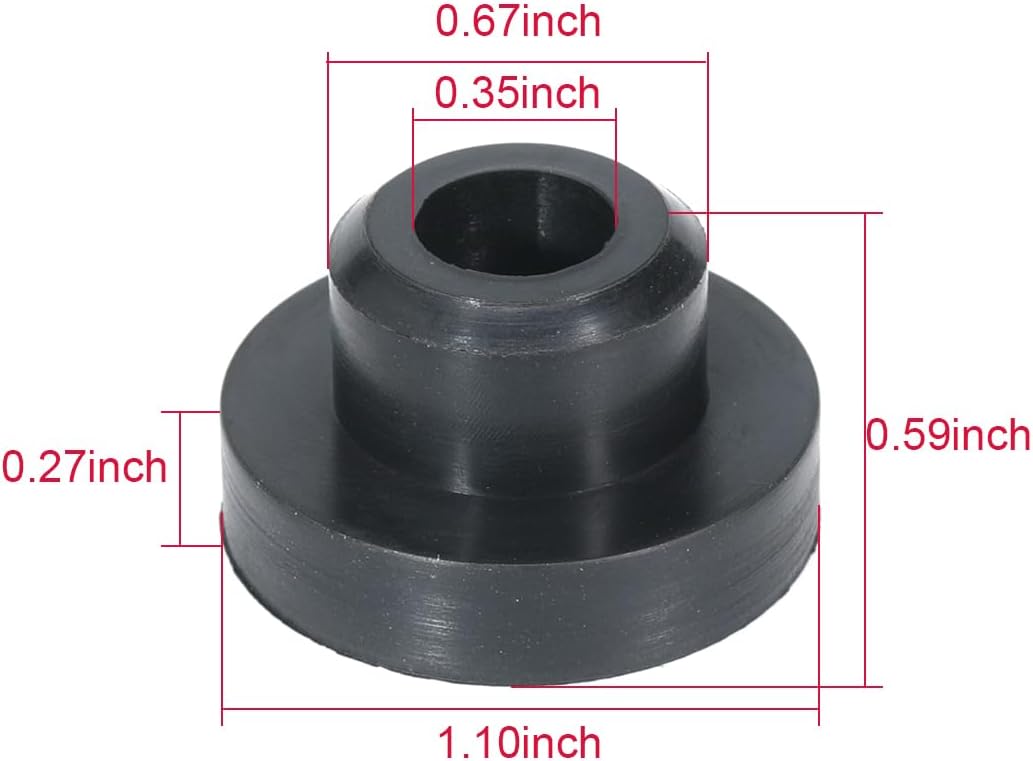 Fuel Tank Grommet Seal Replace 570045500 for Outlander 400, Pack of 2 | for Can-Am Outlander 400 2007-2008, For Ski-Doo Formula 380 500 583 670 1999-2000, For MXZ 380F 440F 500F 1997-2001