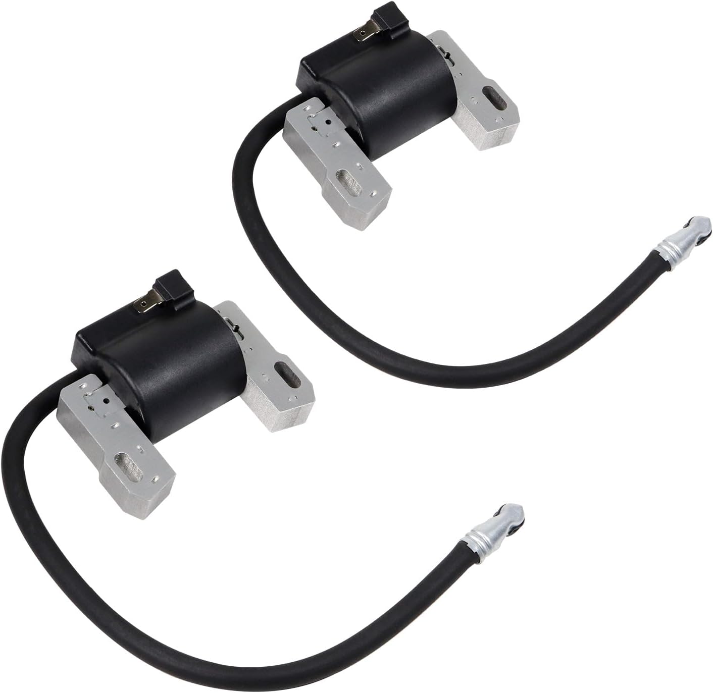 592846 Ignition Coil Replace MIA12788 for John Deere LA145 LA130 L120 D170 691060 799651 499447, Compatible with Intek V-Twin 18-22HP Engine, 2 Pcs