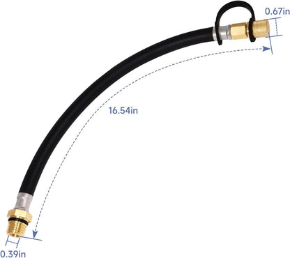 Flex Oil Drain Hose Replace 510440902 for Kawasaki FR600V FR651V FR691V FR730V FX730V FJ180V FS730V FS541 FH721V FH601V FH641V FH661V FH680V for Kubota Z412 Z122R for Toro MX5060 FX730V (Pack of 1)
