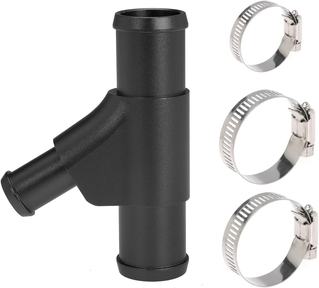 Radiator Coolant Y Tube Connector Pipe for Super Duty F250 F350, Red | For F450 F550 6.0L 2003-2007, For E350 E450 6.0L 2003-2010, For Excursion 6.0L 2003-2005