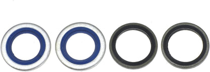 6AN x 1/4NPSM for 4L80E Transmission Oil Cooler 90 Degree Banjo Fittings