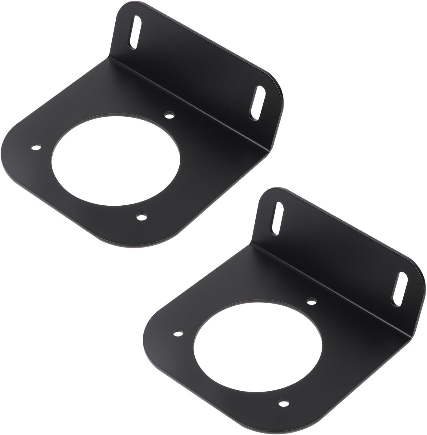 Filler Neck Mount Diesel Gas Fuel Fit for Chevy for Dodge for GMC for Ford Service Body Truck or Flatbed, 2-5/8" Screw Hole Spacing, 2-3/8" Center Hole, Works with Diesel Gas Fuel Systems(2 pack)