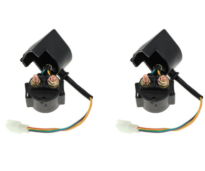 Solenoid Starter Relay for 4 Stroke GY6 Engine 50cc 70cc 90cc 100cc 110cc 125cc 150cc 200cc 250cc for Honda for Can-am for Polaris for Suzuki for Arctic ATV Quad Scooter Go Kart Chopper Dirt Bike
