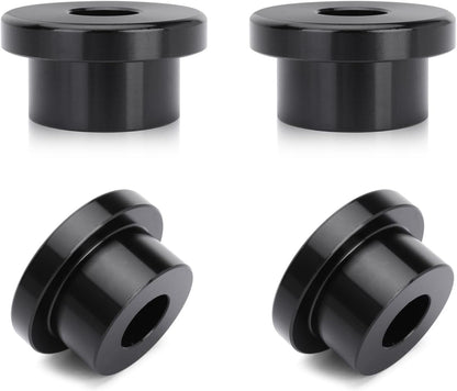 Solid Billet Handlebar Riser Bushings, Stabilizer Bar Bushing for Harley Softail Dyna FXR FX Sportster 1984-2016 (Black)