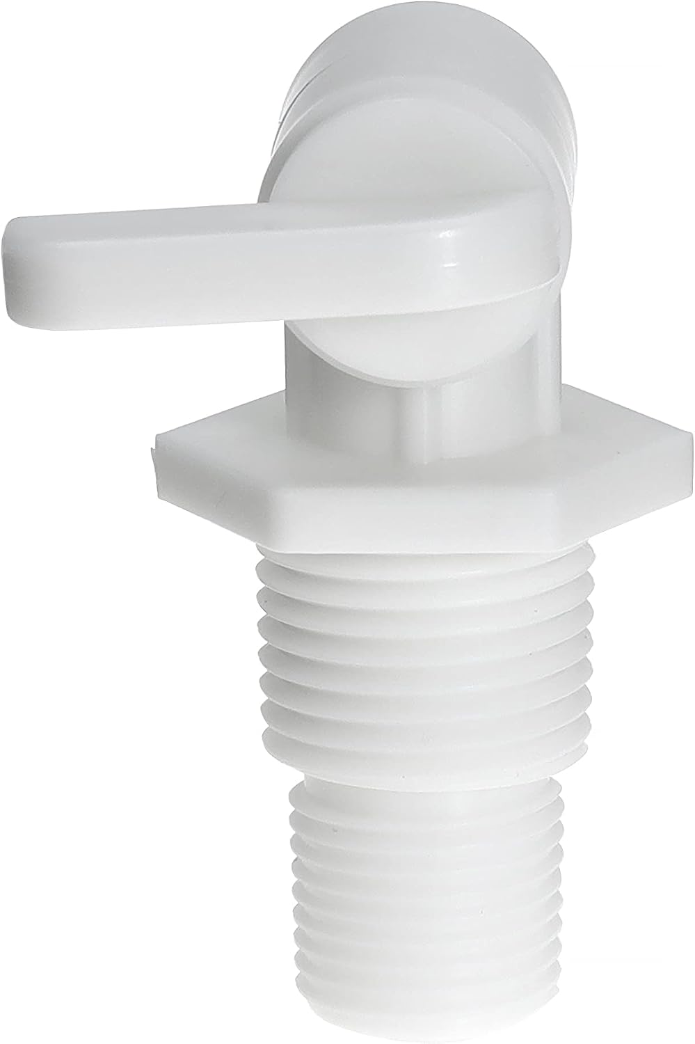Drain Valve 3/8" and 1/2" Male NPT Dual Threaded Drain Cock Replacement for RV Camper Travel Trailer Fresh Water Tank or System