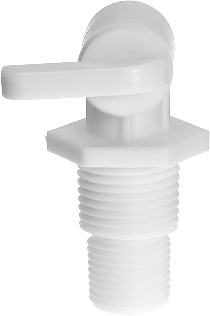 Drain Valve 3/8" and 1/2" Male NPT Dual Threaded Drain Cock Replacement for RV Camper Travel Trailer Fresh Water Tank or System