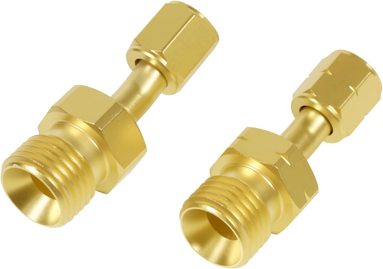 Acetylene Propane Hose Adaptors and Oxygen Hose Coupler Connect Size "B" 9/16"-18 Hose to Size "A" 3/8"-24 Regulator or Torch