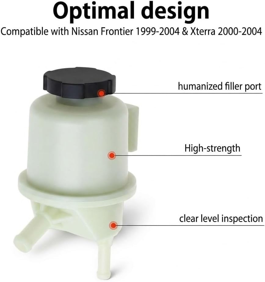 Power Steering Fluid Reservoir Tank Replace 491807S000 for Armada Titan | for Infiniti QX56 2004-2012, for Nissan Pathfinder V8 5.6L 2004-2015 with Bracket