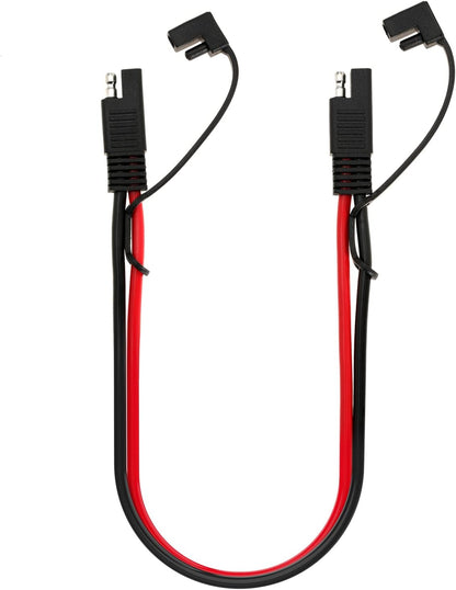 10AWG SAE Extension Cable 10 Gauge SAE to SAE Extension Cord with Two Prong Connectors for Solar RV Automotive (3FT)