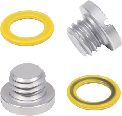 2 PCS Lower Unit Drain Plug Oil Drain Screw Plug Gasket Kit for Marine for Mercruiser for Bravo for Alpha1 Gen 2 Replace 10-79953Q2 10-79953A2 18-2244 10-79953Q04 8M0058389
