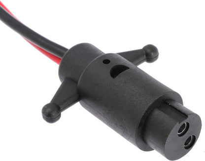 Trolling Motor Plug 8 Gauge 2 Wire 12V-24V Compatible with Minn Kota Marine Boat Waterproof Trolling Motor Connector (Plug-MA08)