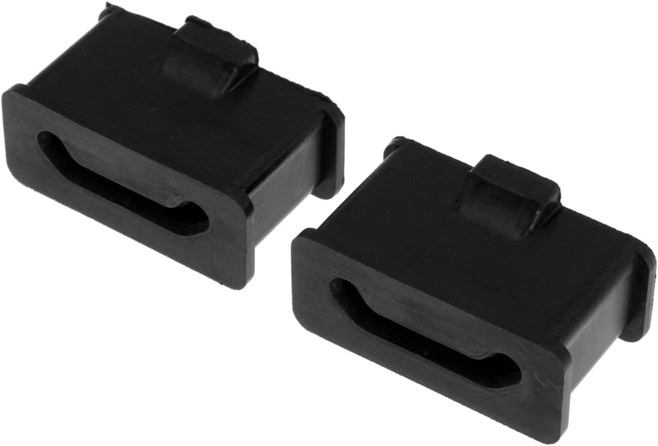 Muffler Mount Set For Harley-Davidson FL FLT FLHT FLHR FLHX FLTR Trike Touring Road King Road Glide Street Glide Electra Glide 1985-2017 Replace 20193 65724-85 2PCS Black