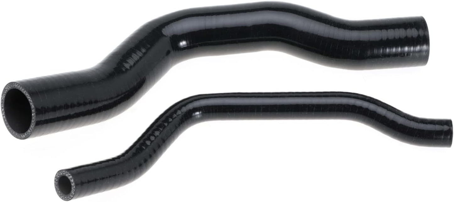 Fuel Filler Hose Kit for Jeep Cherokee XJ Vent & Filler 1984-1996, 2pcs Black Synthetic Rubber Hoses