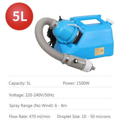 5L ULV Fogger Sprayer Machine Electric Portable Ultra-Low Volume Atomizer