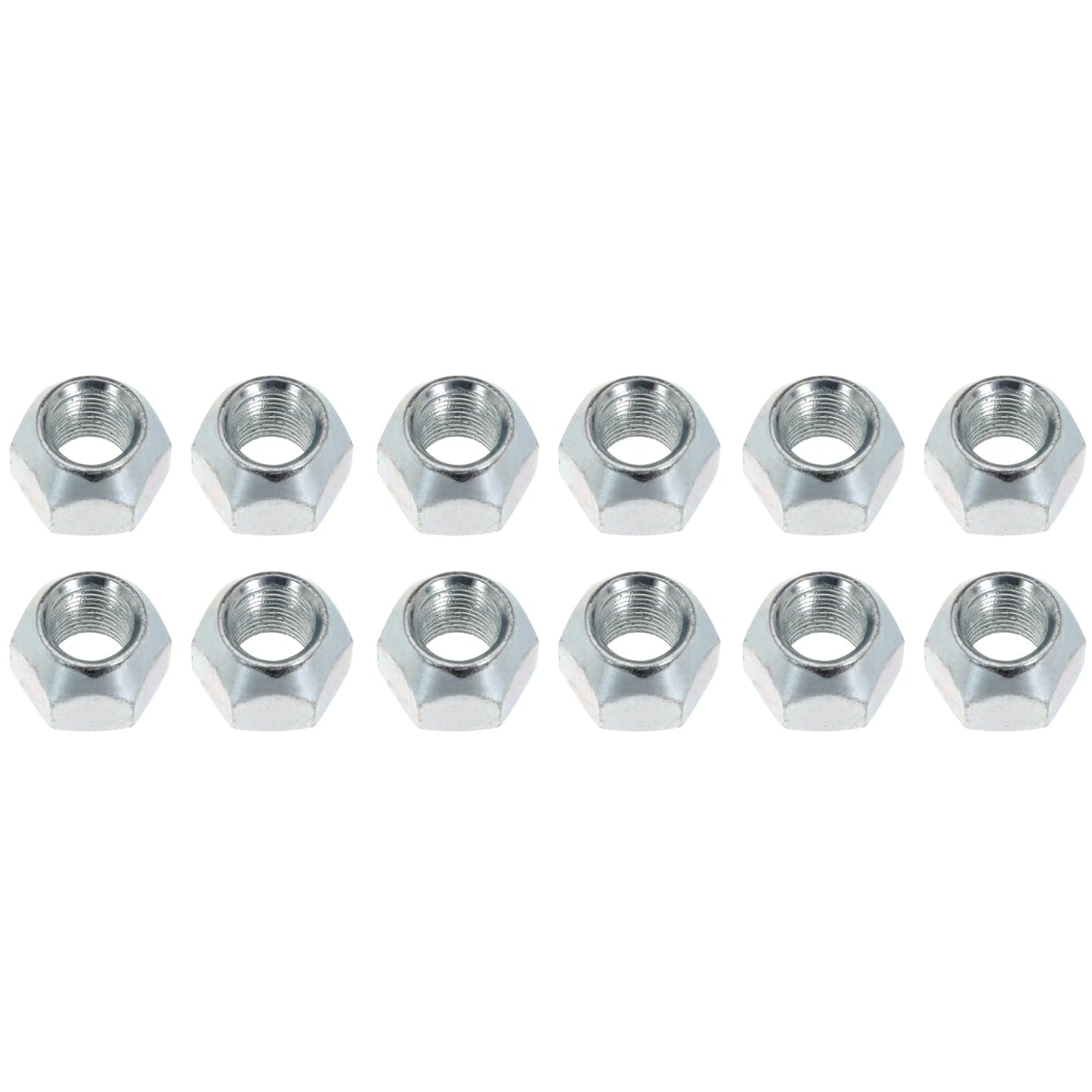 24Pcs 1/2-20 Inch Wheel Nuts for 1/2" Wheel Studs for Trailers for Boat Trailer Tires Length: 0.62"(15.77mm), Width: 0.8"(20.4mm) for RV Truck Tire