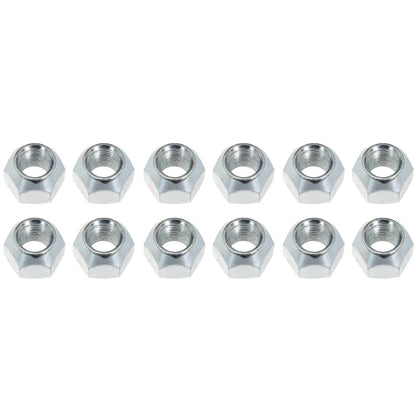 24Pcs 1/2-20 Inch Wheel Nuts for 1/2" Wheel Studs for Trailers for Boat Trailer Tires Length: 0.62"(15.77mm), Width: 0.8"(20.4mm) for RV Truck Tire