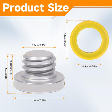 2 PCS Lower Unit Drain Plug Oil Drain Screw Plug Gasket Kit for Marine for Mercruiser for Bravo for Alpha1 Gen 2 Replace 10-79953Q2 10-79953A2 18-2244 10-79953Q04 8M0058389