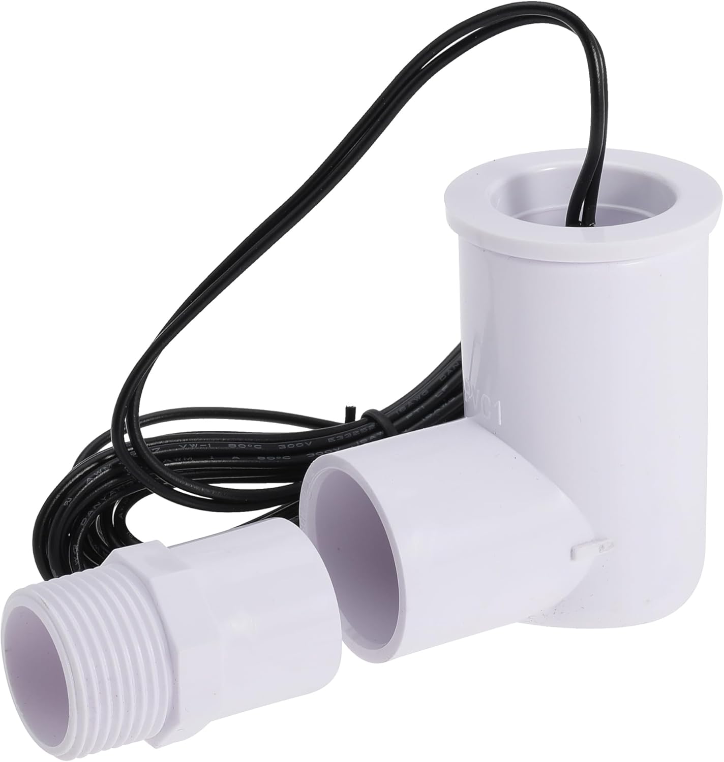 6PACK SS2 Float Switch with 3/4 Inch Adaptor and 6FT Wire Water Float Switch for HVAC Drain Pan Condensate Outlet