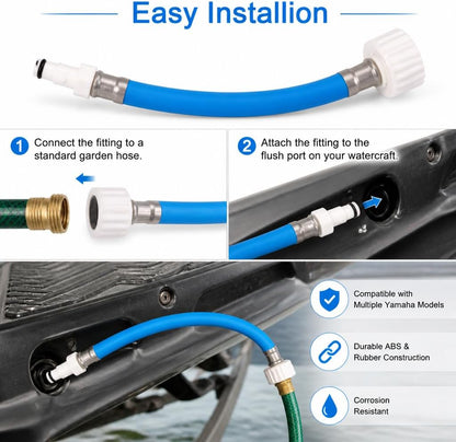 Flush Hose Fitting ffor Yamaha Boat Waverunner LX VX VXR FXHO VX110 VX FX | for Yamaha Cruiser GP1800 GP1300 AR190 for Deluxe for Jet Ski