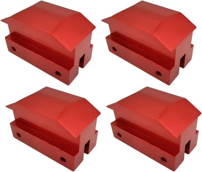 Jack Lift Pad Anodized Aluminum for Camaro 6th Gen for Chevrolet Jack Pad Except Convertable 4 Pieces Red 2012 2016 2017 2018 2019 2021 (Blcak)
