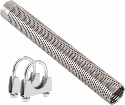 Exhaust Flex Pipe 3" ID x 16.5" L, 304 Stainless Steel – Flexible Exhaust Tubing