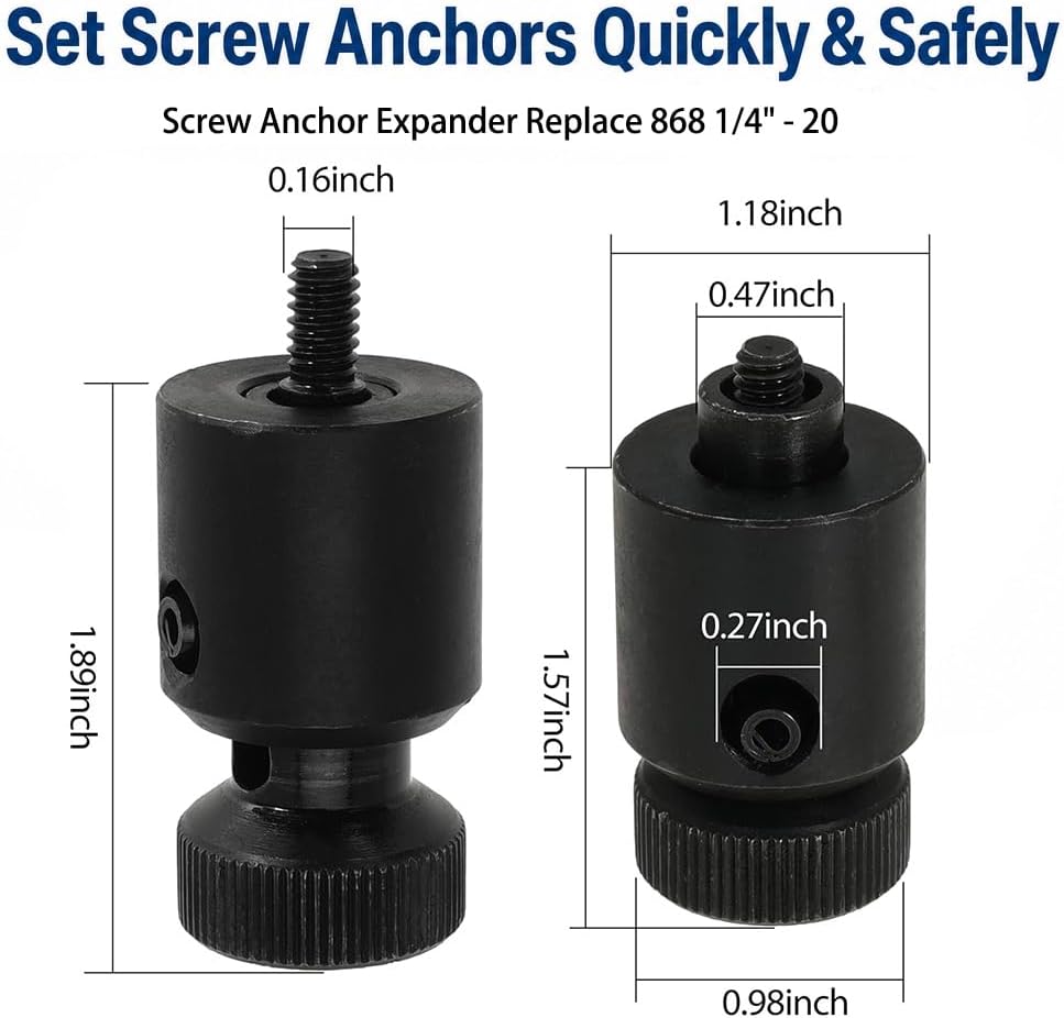 Screw Anchor Expander Replace 868 1/4" - 20 Anchor Power Drill Part For Caulking Anchor Size For Greenlee 2PC