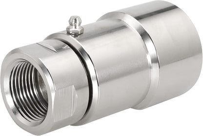 1 inch Swivel Hose Reel Fitting 4000 PSI with Grease Zerk for Industrial | For Industrial and Home, Steel Hose Reel