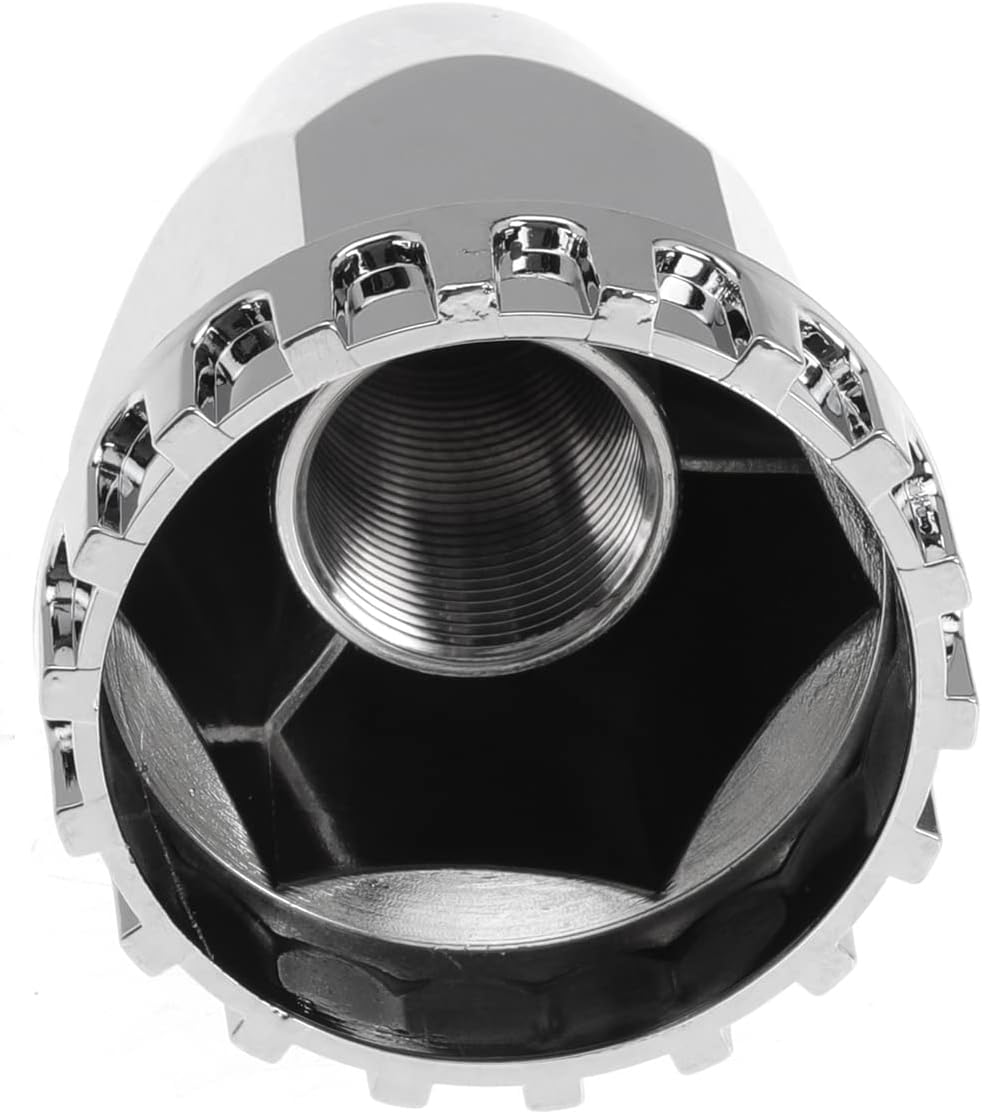 Chrome Front Axle Wheel Cover Hubcap Hub Cap for Semi for Truck 33mm Lug Nuts (Standard)