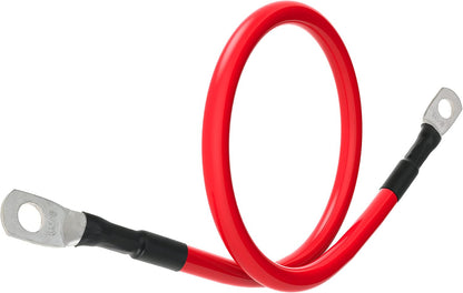 6 AWG Battery Cables 6 Gauge Battery Power Inverter Cable with 5/16 Inch Tinned Copper Lugs Both Ends for Solar Marine Boat RV Car Motorcycle 2 pcs (1FT)