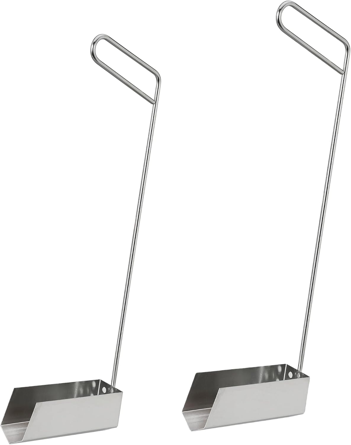 Deep Fryer Cleanout Rod 25" Stainless Steel Angled Drain Cleaning Unclogger Tool for Commercial Kitchen, Restaurant Fryer, 2 PCS